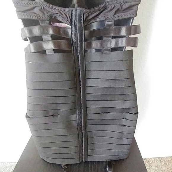 BLACK LINGERIE DREAMGIRL Bandage Dress Sz Small - Picture 7 of 8